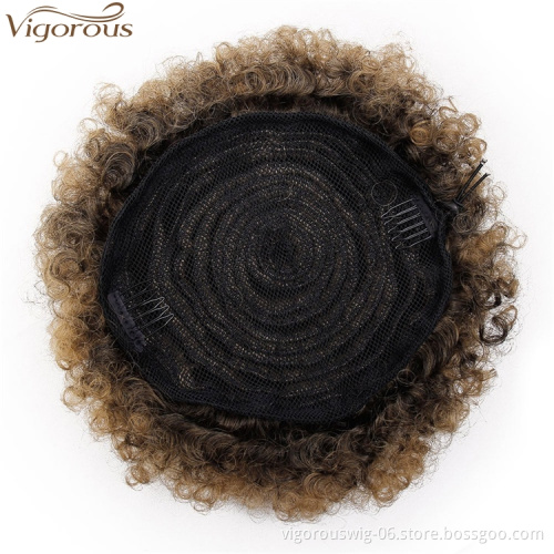 Vigorous 9 Inch Afro Kinky Curly Hair Bun for Women 3 colors Synthetic Hair Chignon Women Bun Accessories